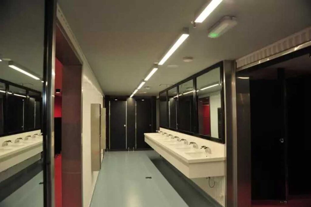 Estadio Mundial de Fútbol fabricado con contenedores 1 Diseño lavabo estadio fabricado a partir de contenedores marítimos