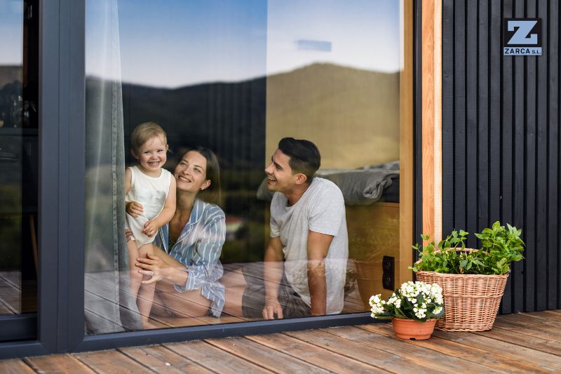 casa contenedor para invitados