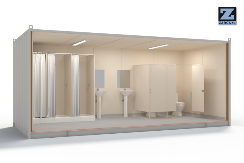 casetas obra baño ducha