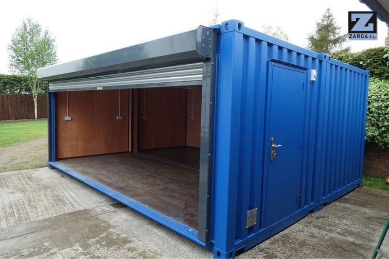 contenedores maritimos como garajes
