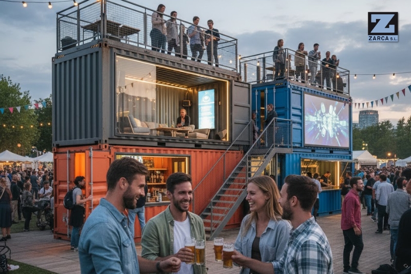 contenedores para eventos