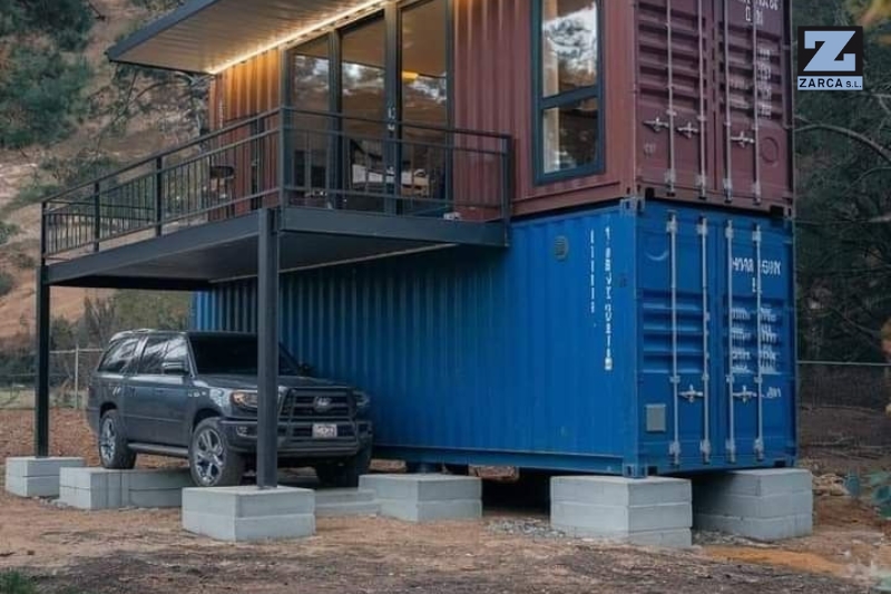 cimentación para casas con contenedores