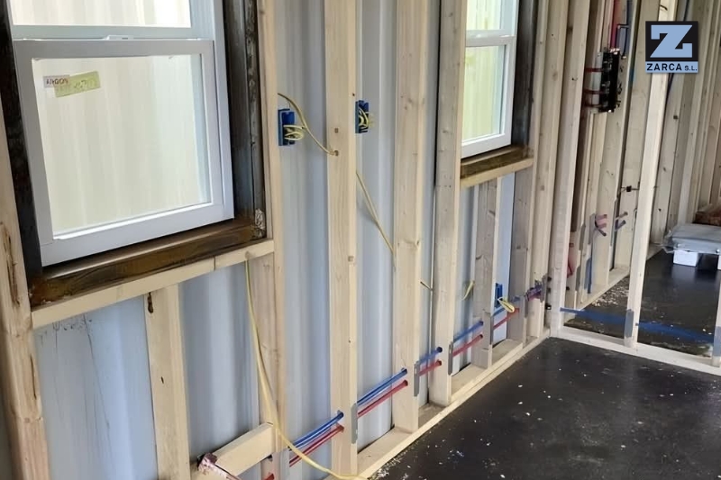 instalar electricidad en un contenedor maritimo