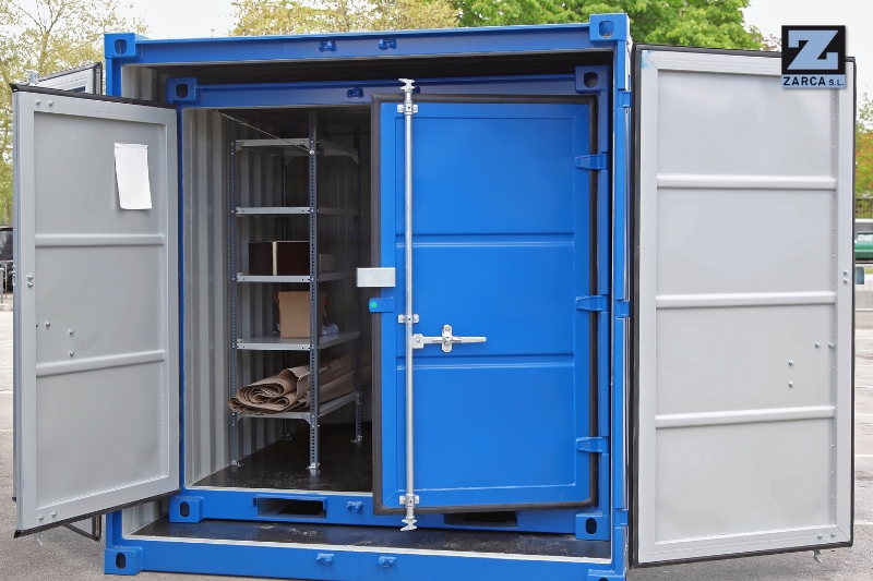 puerta de contenedor marítimo