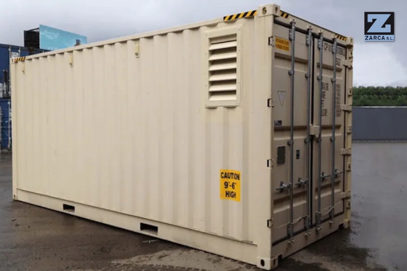 ventilación en contenedor marítimo