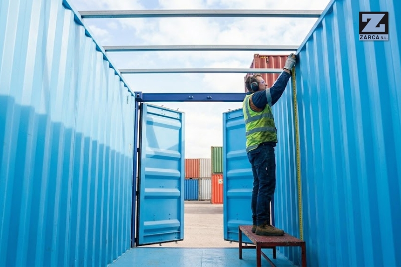 altura interior del contenedor Open Top