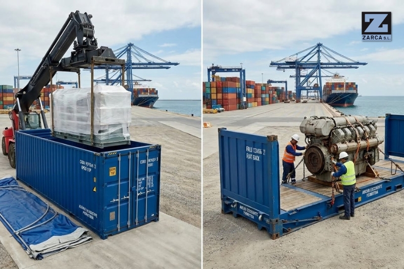 contenedor Open Top y Flat Rack