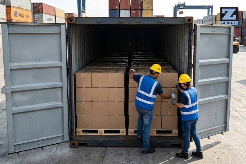 Cuántos palets caben en un contenedor de 20 pies